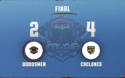 2-GOAL 3RD CARRIES CYCLONES PAST WOODSMEN, 4-2